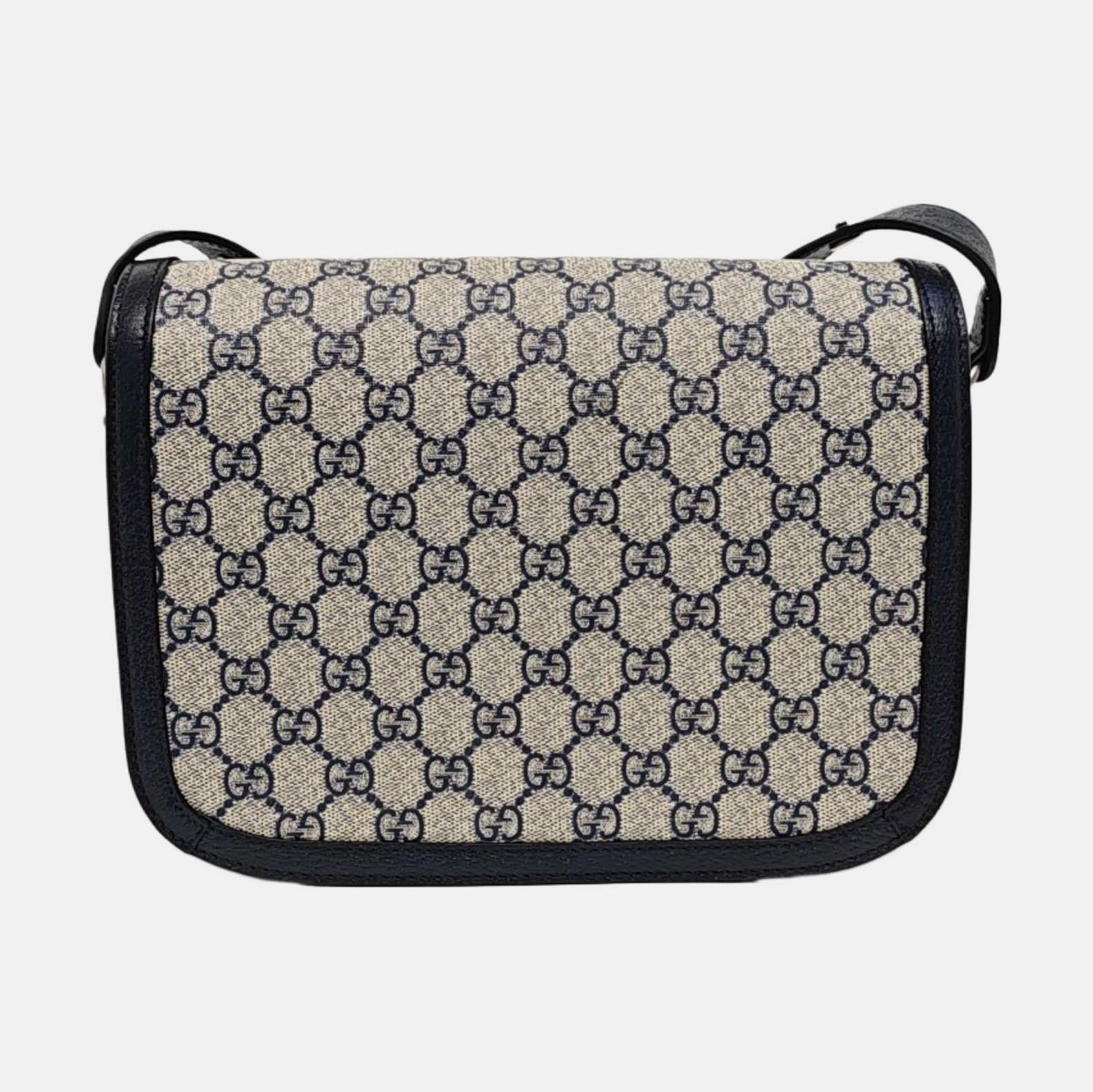 Horsebit 1955 Small Monogram Coated Canvas Beige