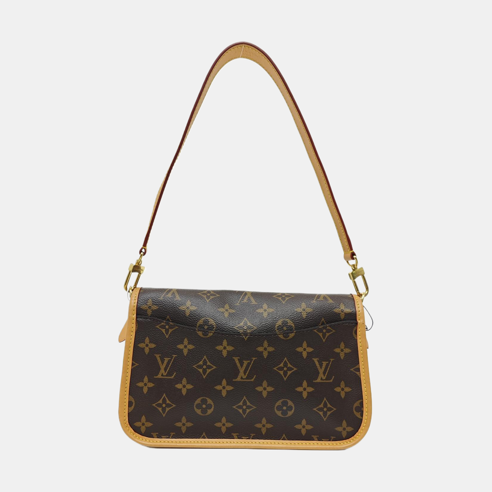 DIANE Monogram Coated Canvas Brown