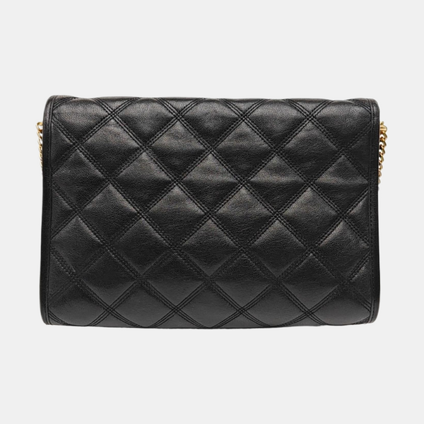 BECKY Mini Quilted Lambskin Black