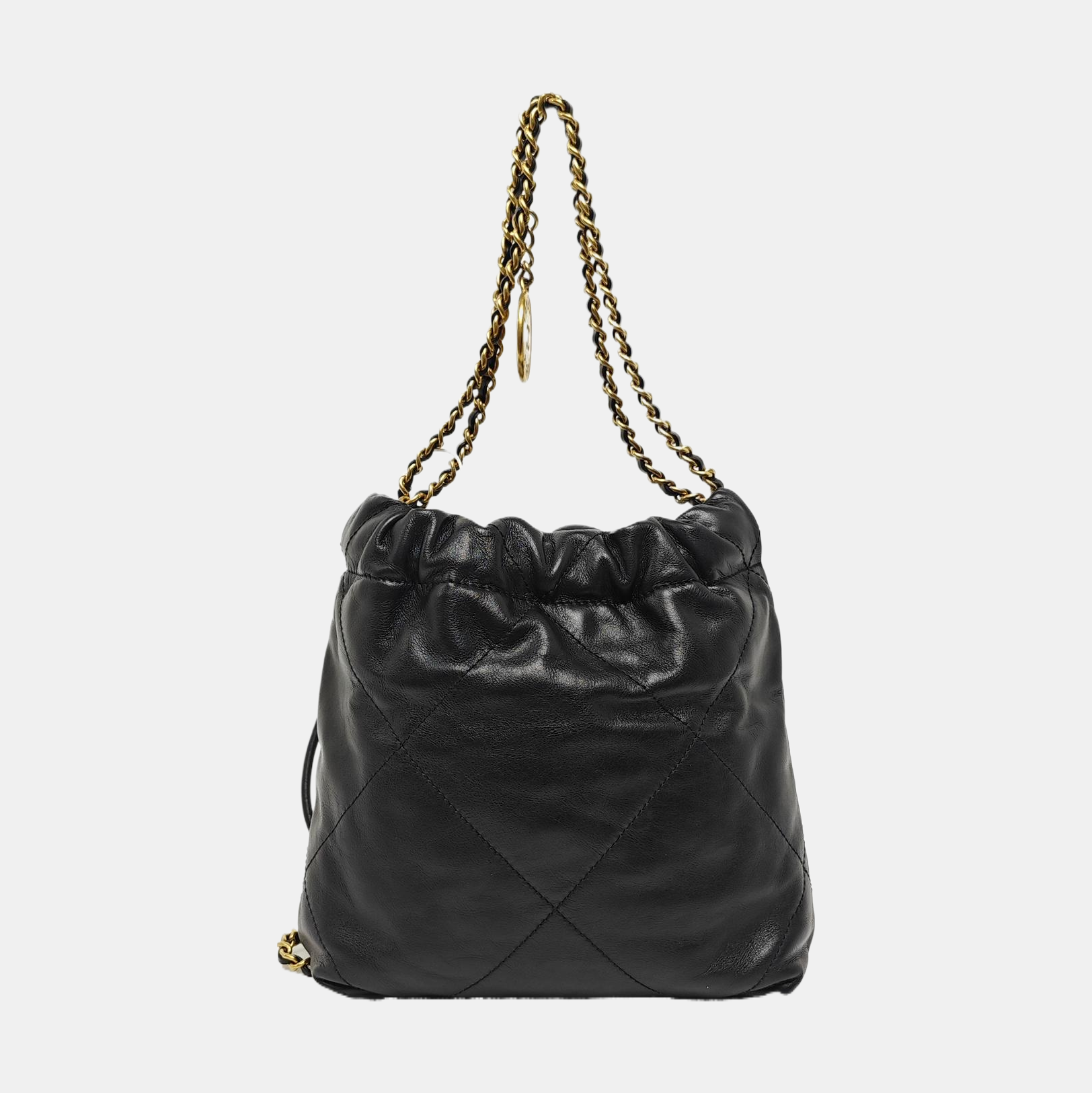 CHANEL 22 Mini Quilted Calfskin Black
