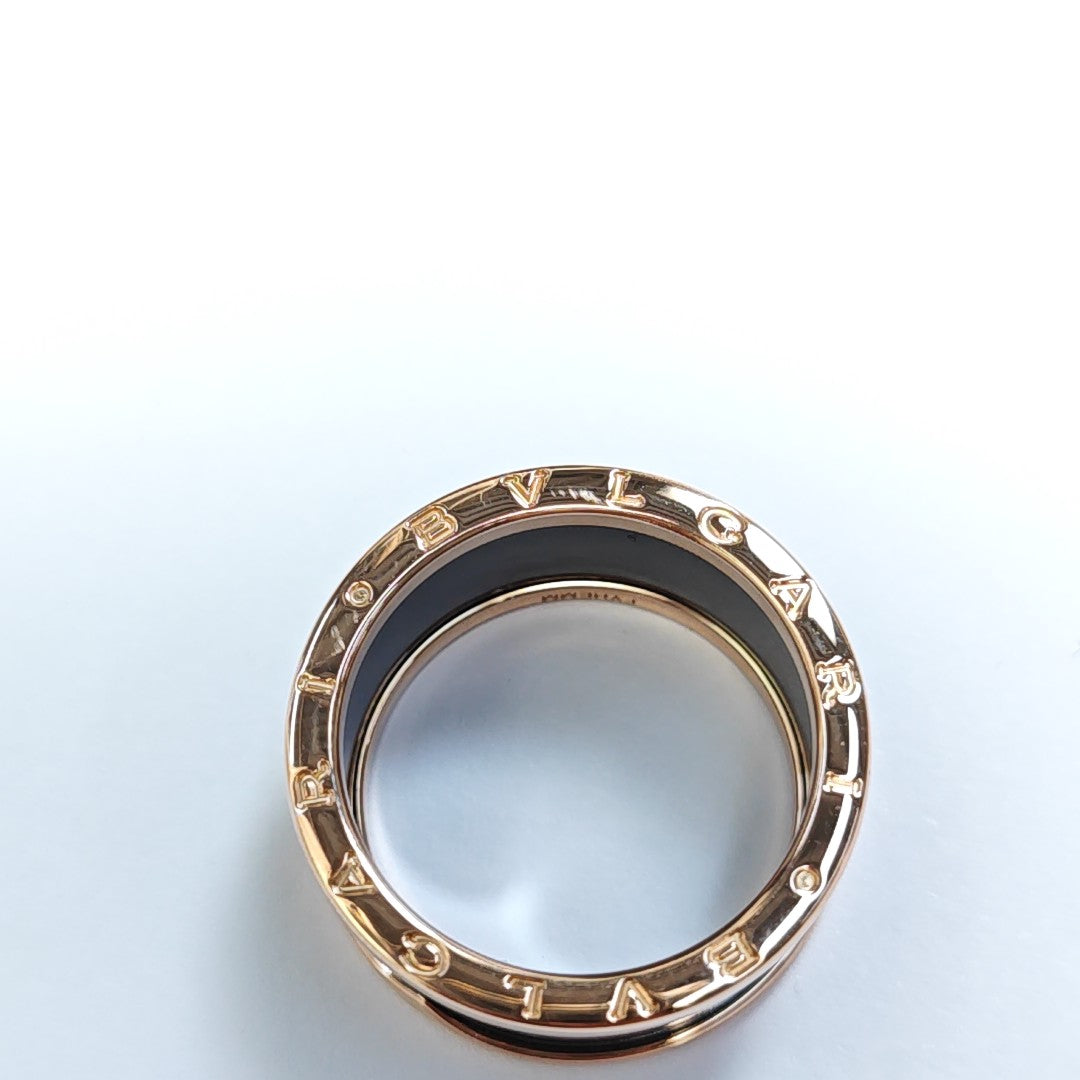B.ZERO1 18k Rose Gold Ring EU 64