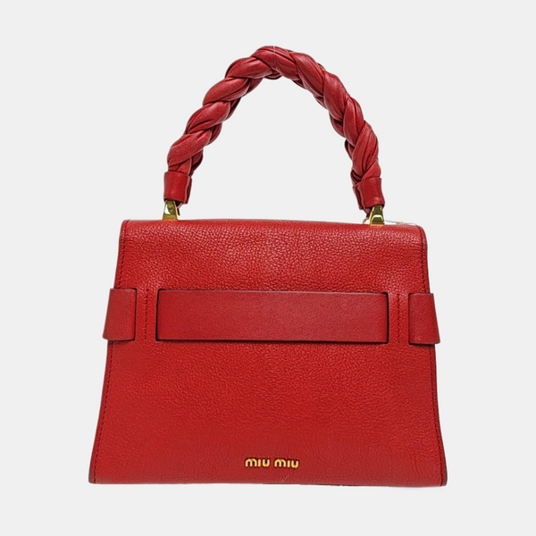 Calfskin Shoulder Bag Red