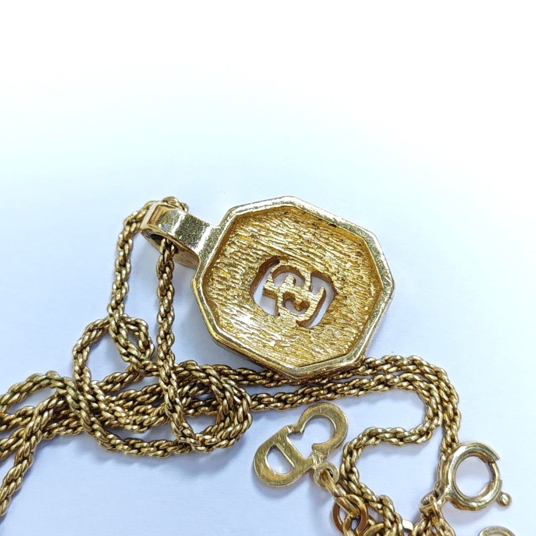 Petit CD Metal Gold Necklace
