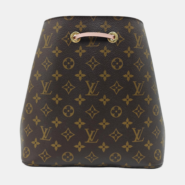 NÉONOÉ MM Monogram Coated Canvas Brown