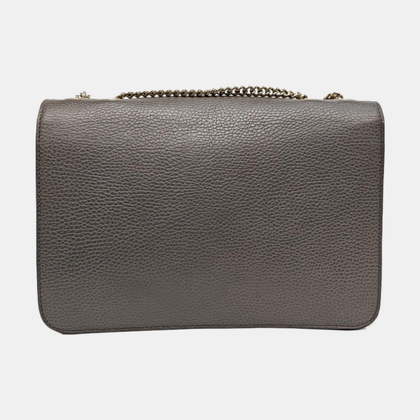 Interlocking G Large Calfskin Gray
