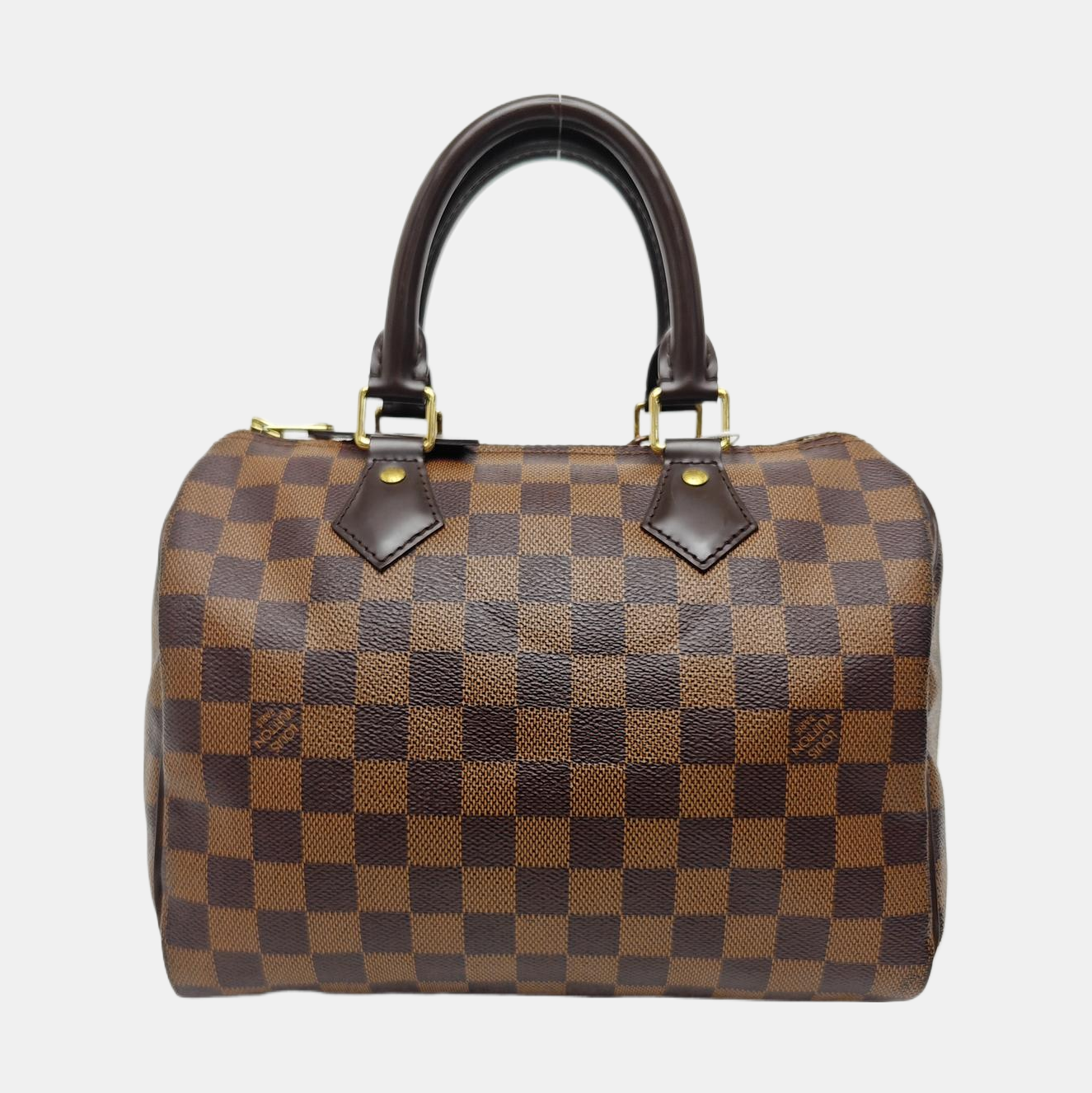SPEEDY 25 Damier Ebene Coated Canvas Brown