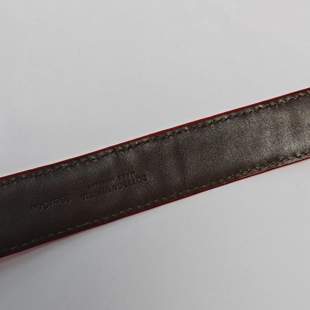 Leather Belt Red