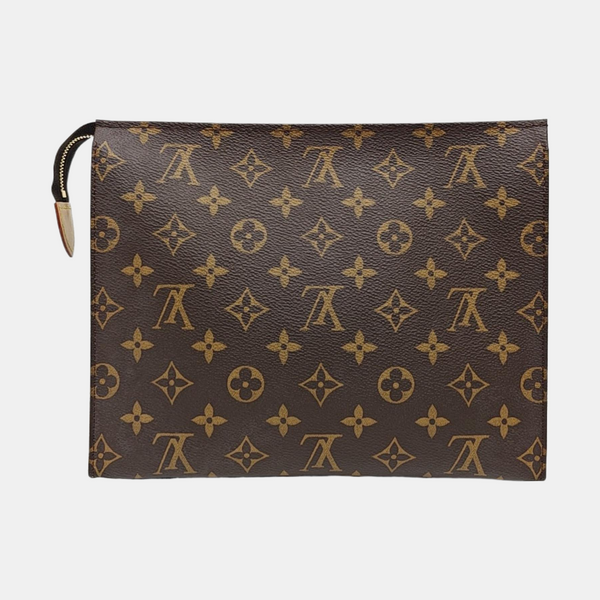 TOILET POCKET 26 Monogram Coated Canvas Brown