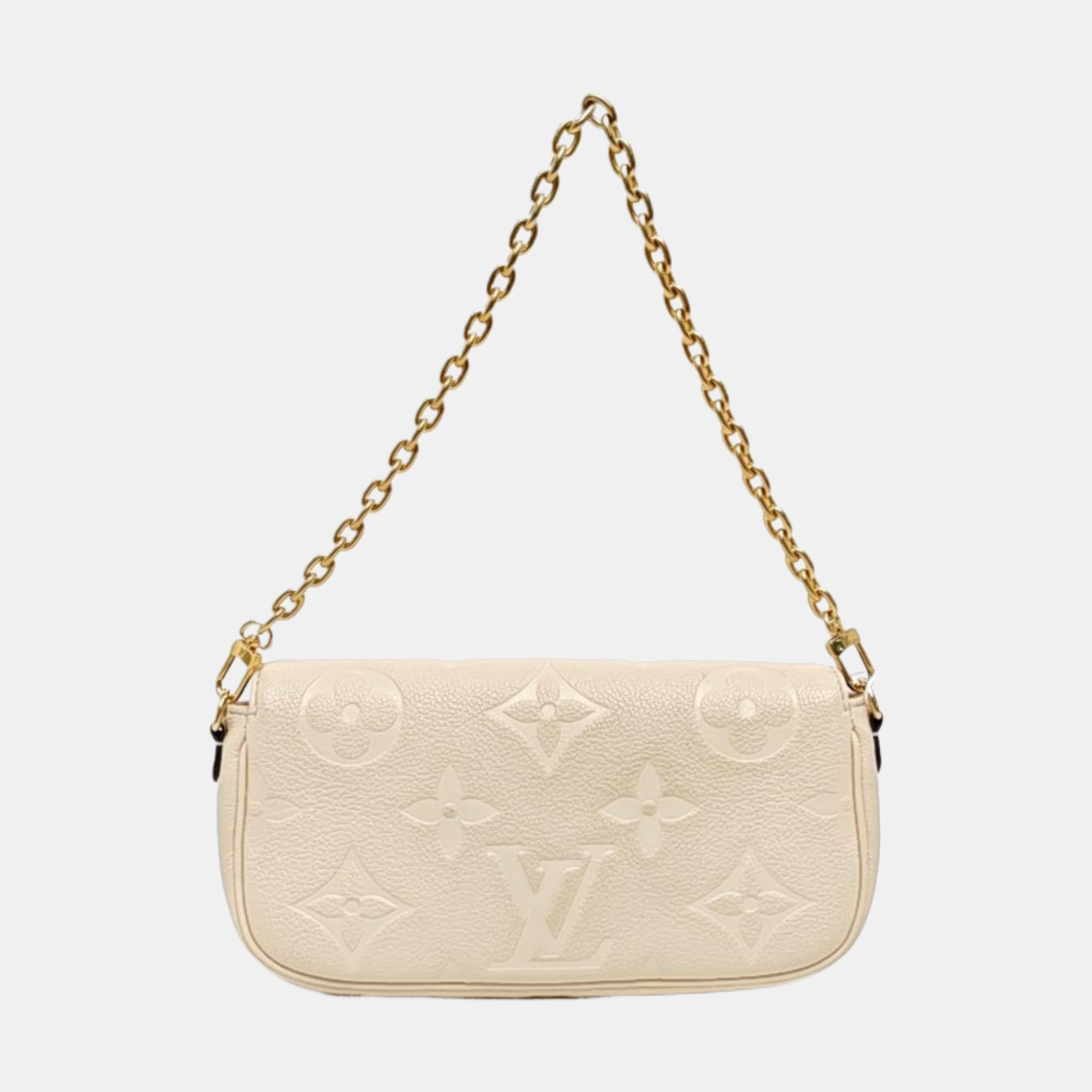 IVY Monogram Calfskin White