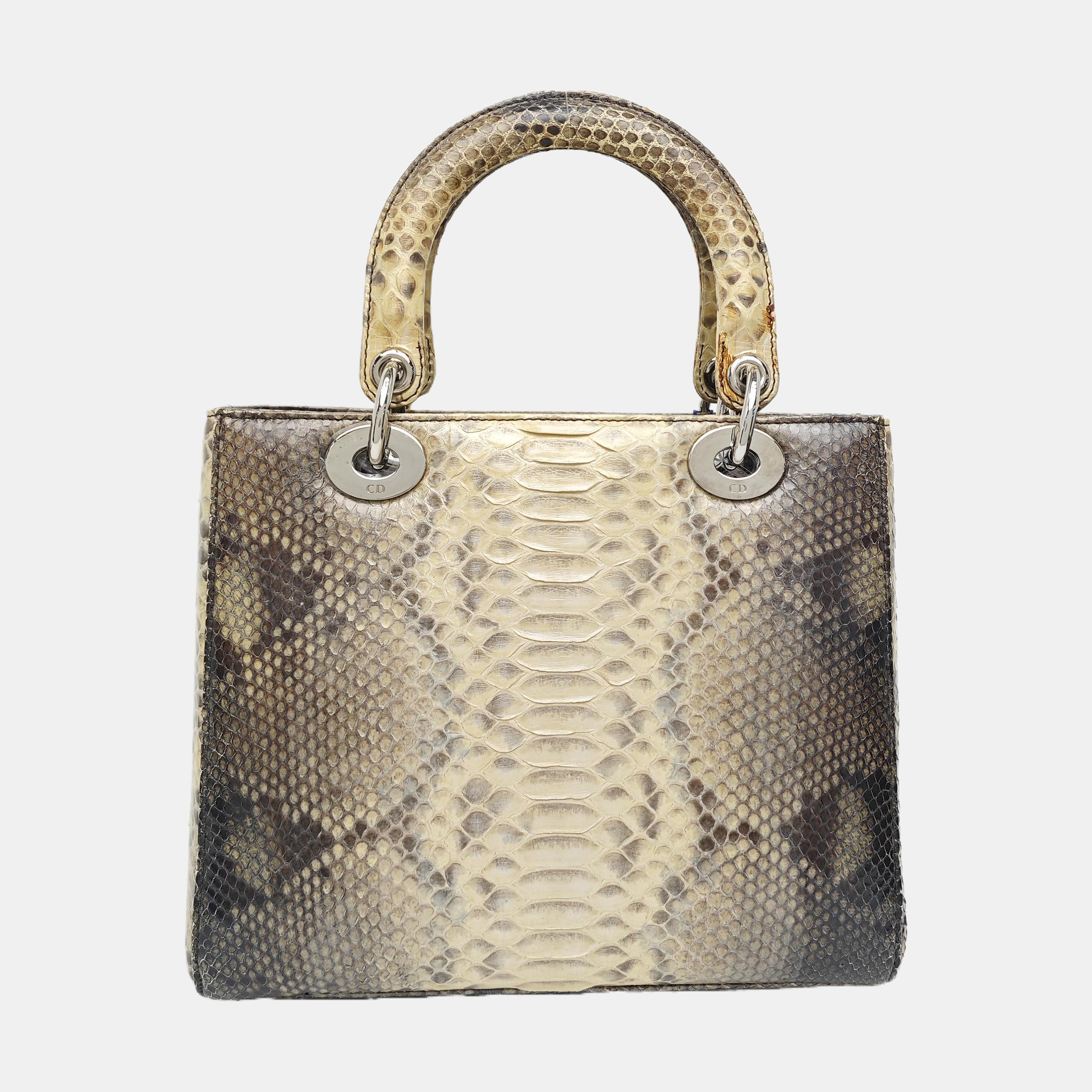 Lady Dior Medium Python Brown