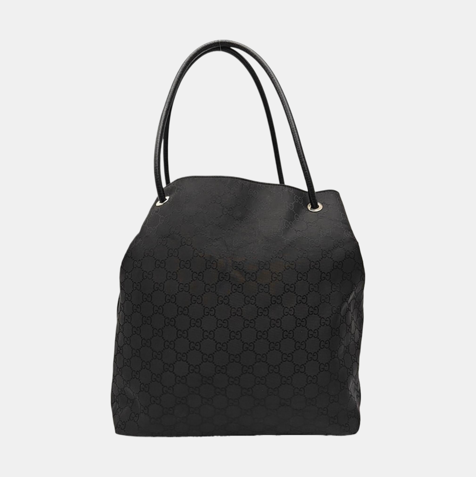 Monogram Canvas Tote Bag Black