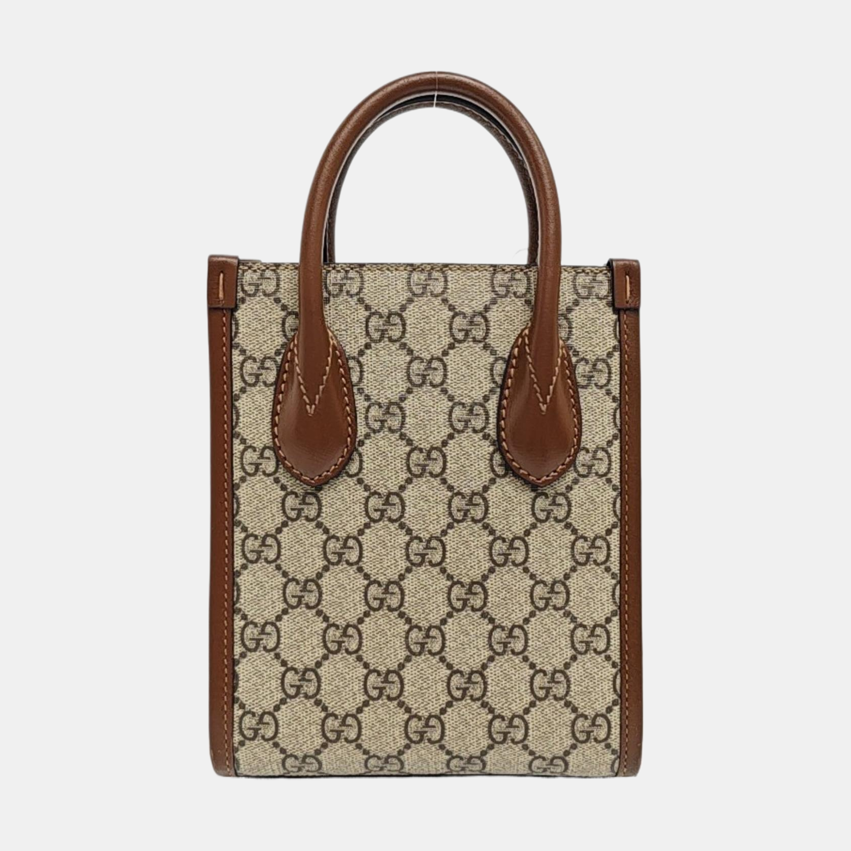 Retro Mini Monogram Coated Canvas Beige