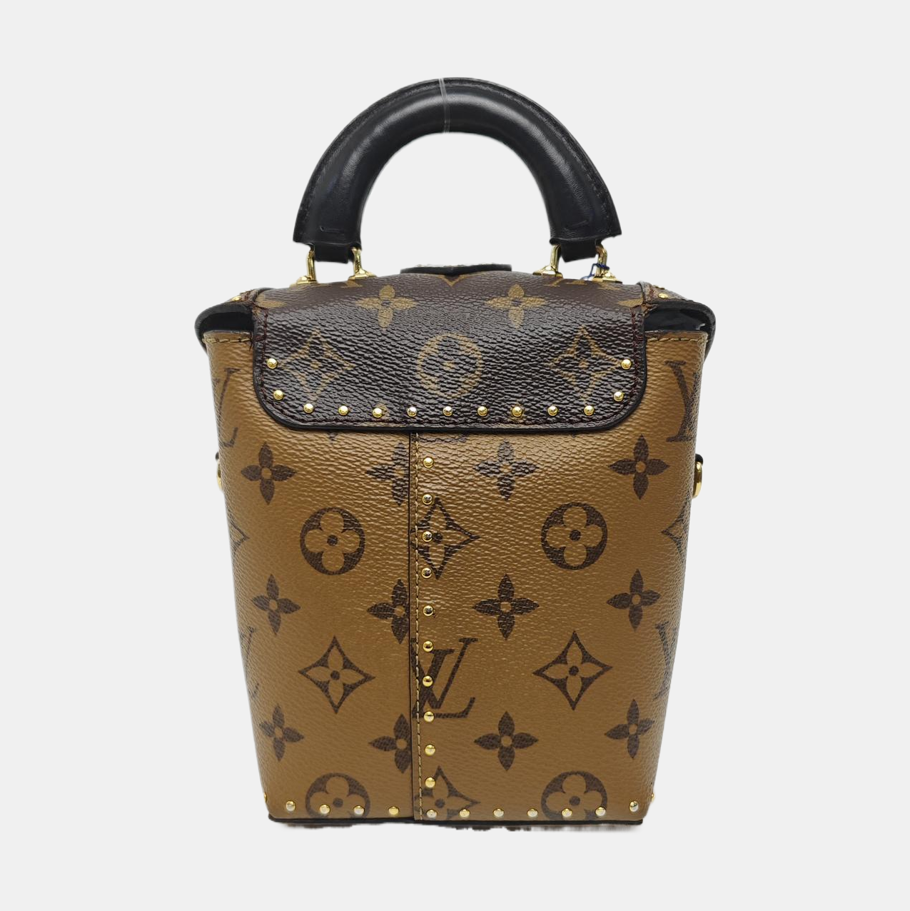 Monogram Coated Canvas Shoulder Bag Brown