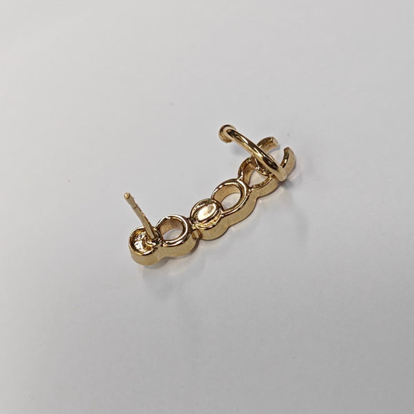 Metal Gold Stud Earrings