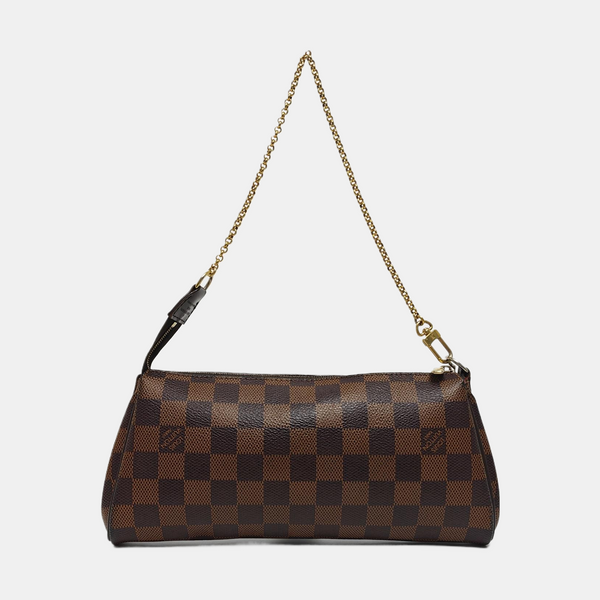 EVA Damier Ebene Coated Canvas Brown