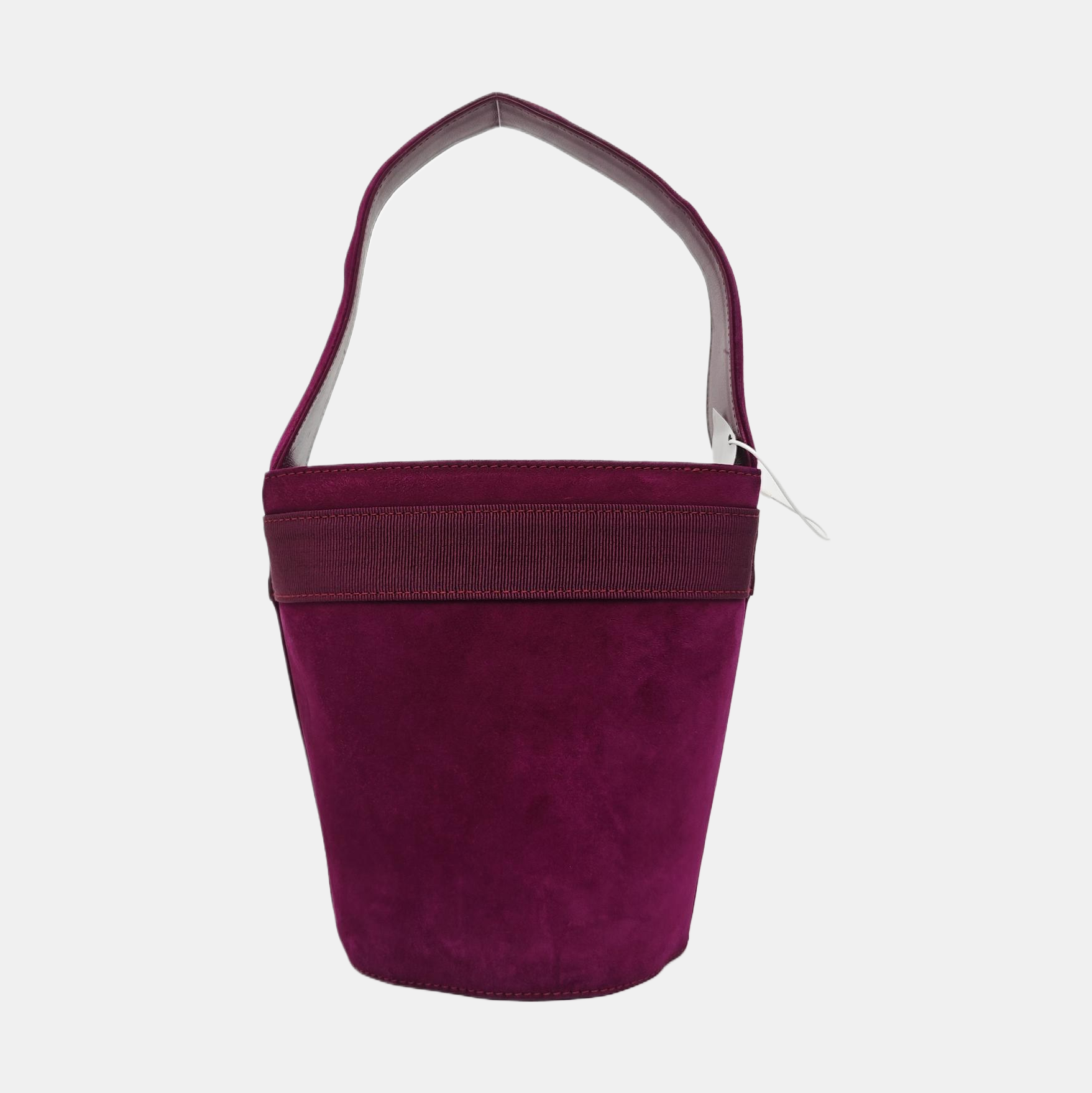 Suede Bucket Bag Red