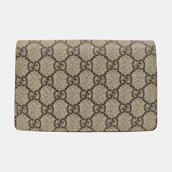 Dionysus Super Mini Monogram Coated Canvas Beige