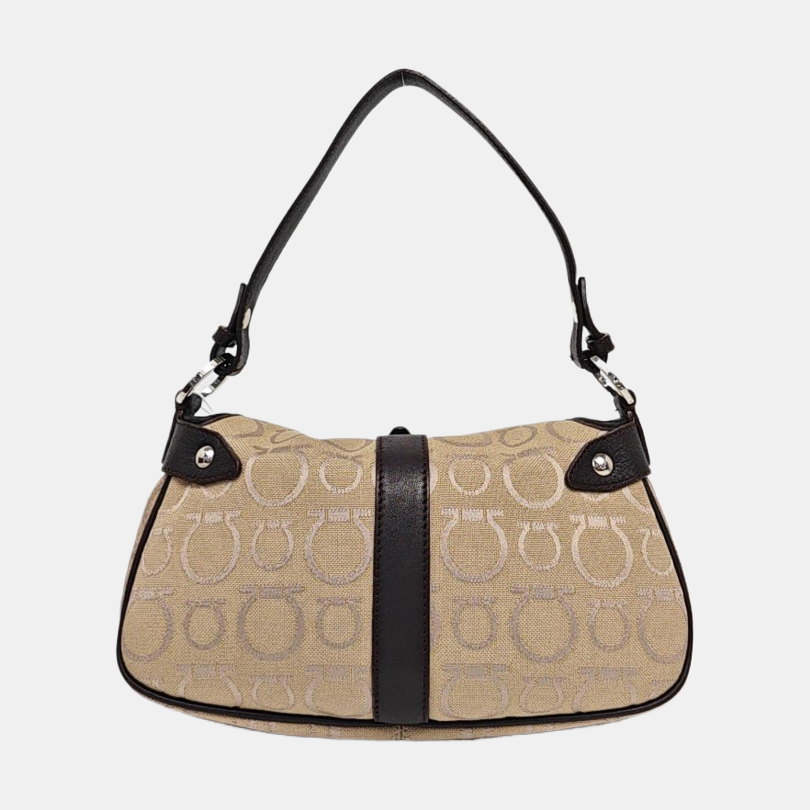 Canvas Top Handle Bag Brown