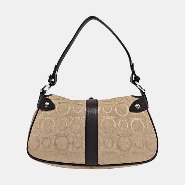 Canvas Top Handle Bag Brown