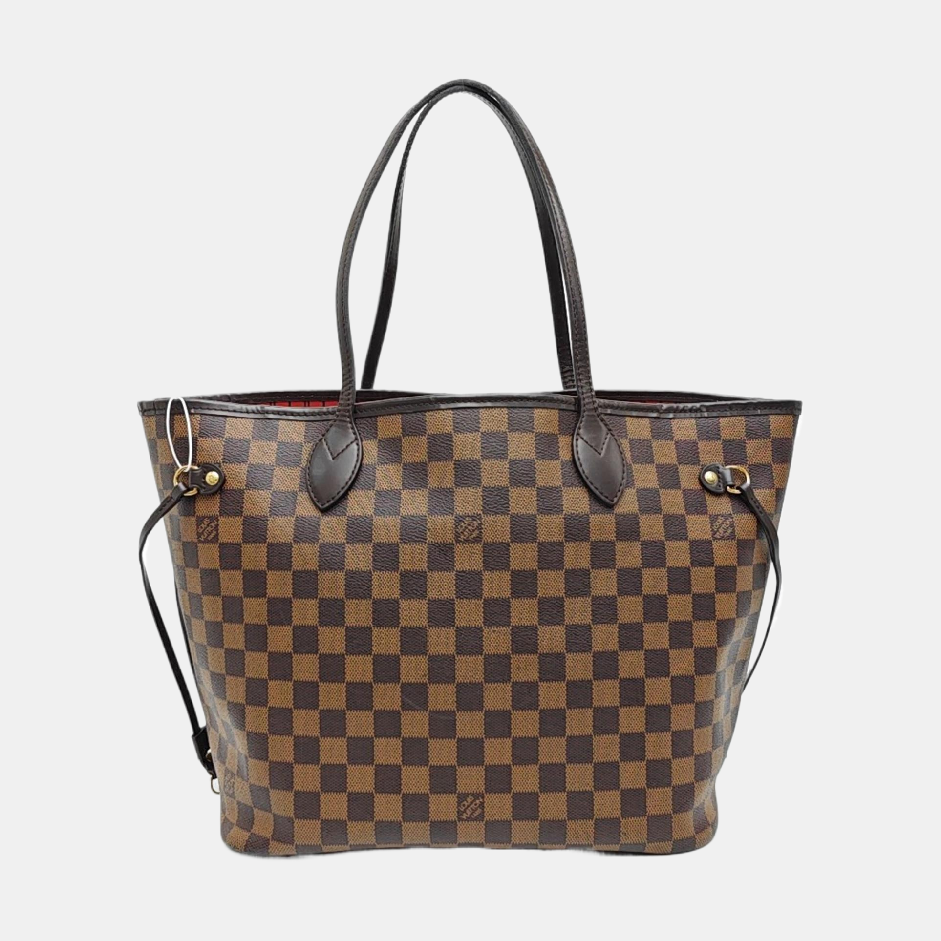 NEVERFULL MM Damier Ebene Coated Canvas Brown