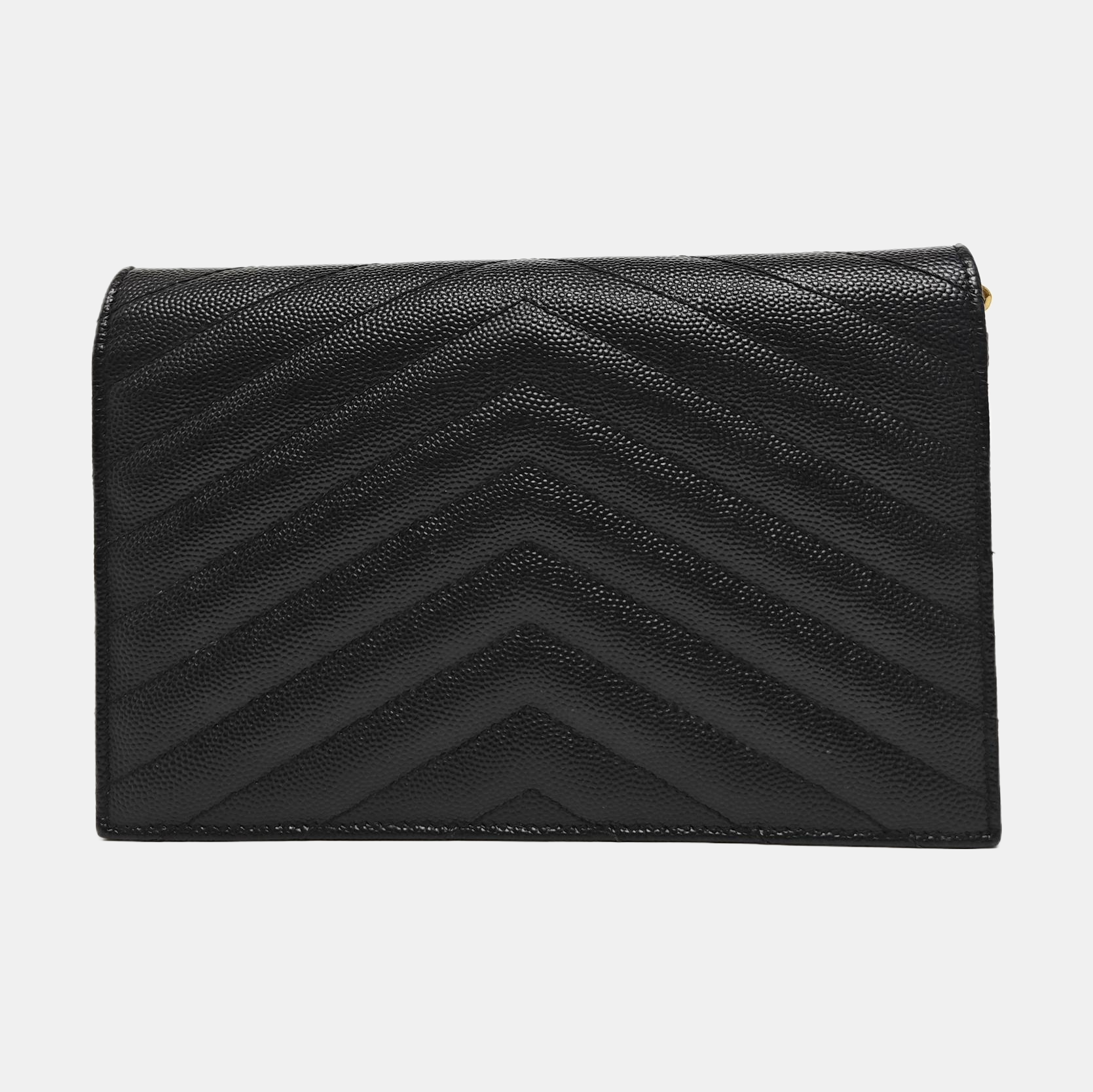 MONOGRAM WOC Chevron Calfskin Black