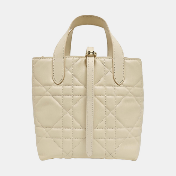 Toujours Small Cannage Calfskin Beige