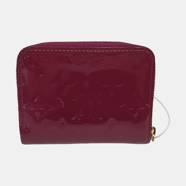 ZIPPY Monogram Patent Leather Red Wallet