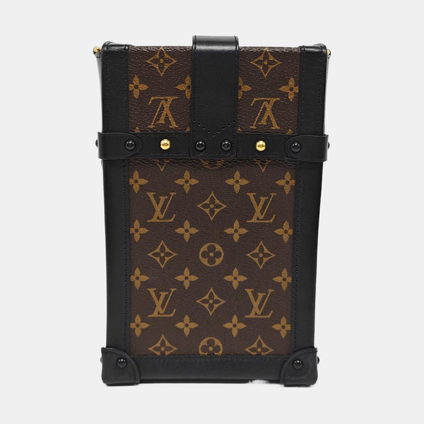 TRUNK Monogram Coated Canvas Brown
