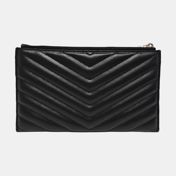 MONOGRAM Chevron Calfskin Black