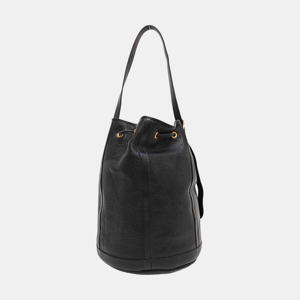 Calfskin Bucket Bag Black