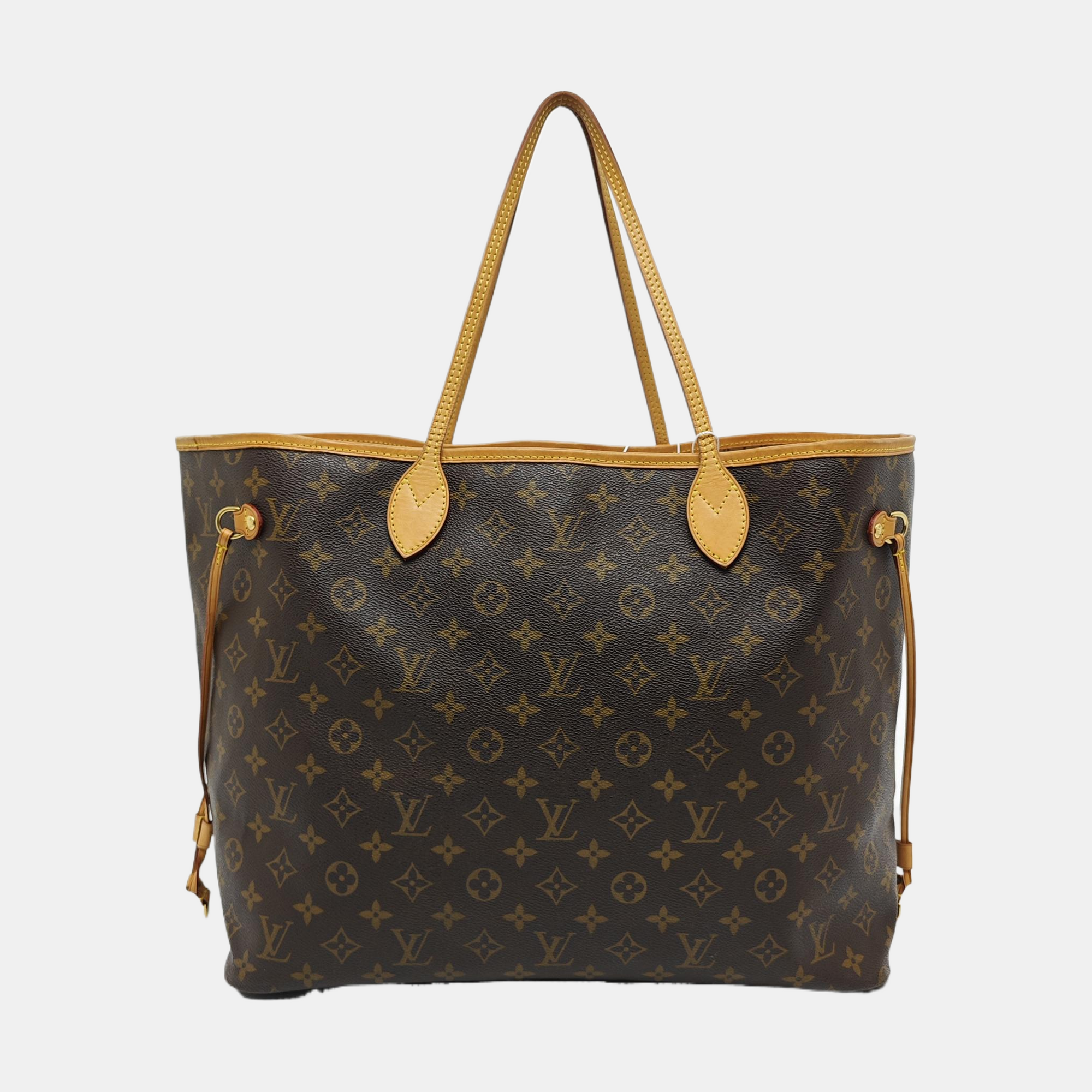 NEVERFULL GM Monogram Coated Canvas Brown