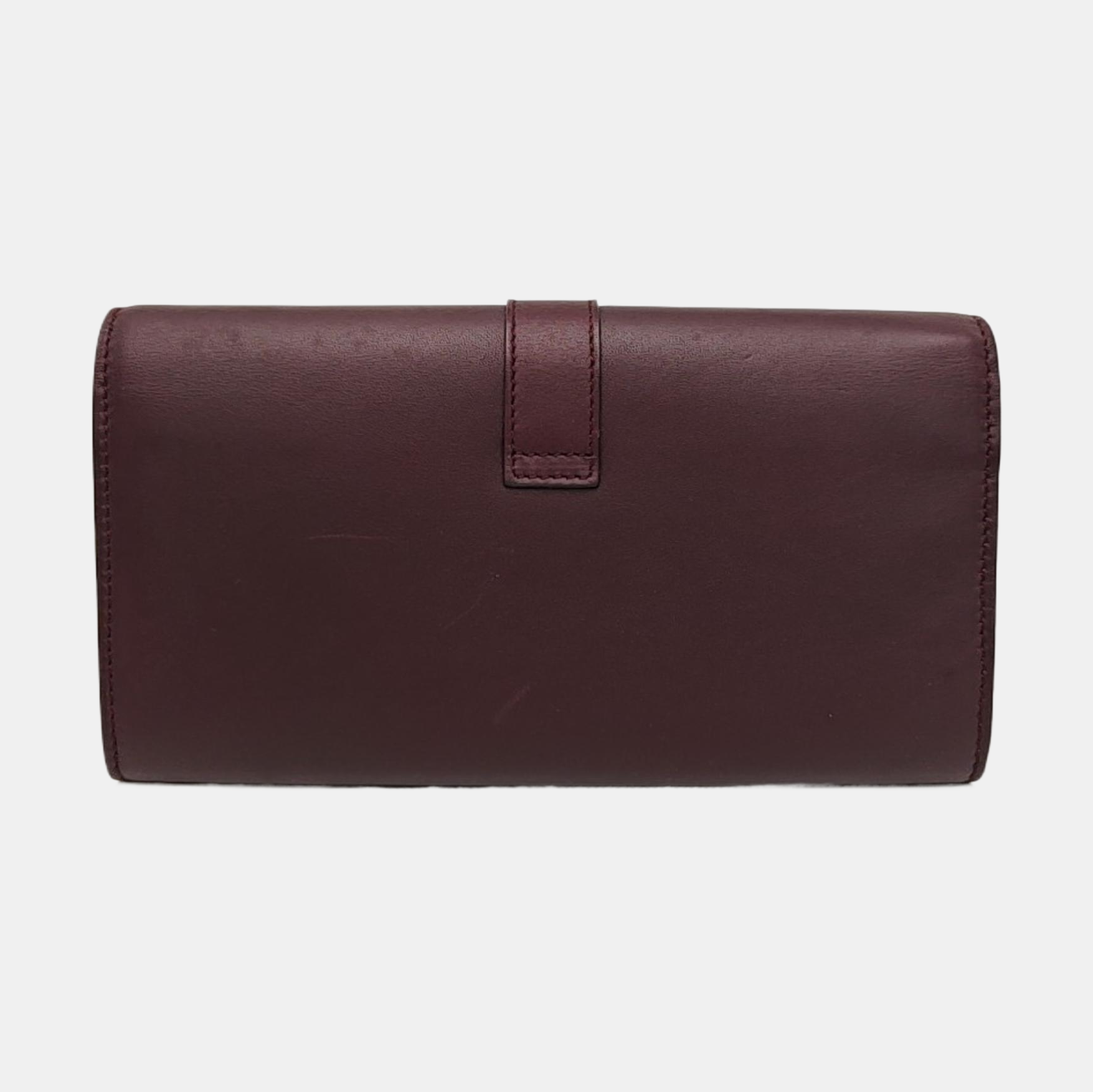 CHYC Y LIGNE Calfskin Red Wallet