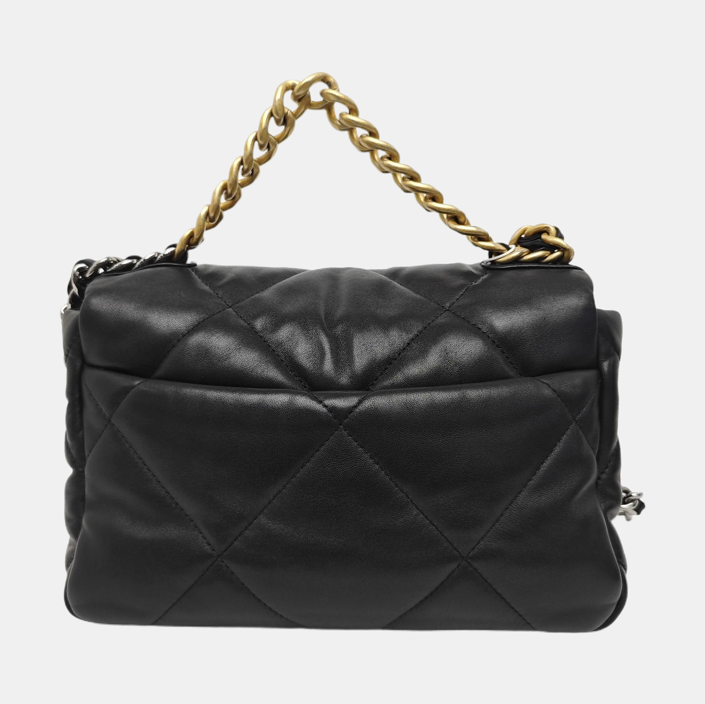 CHANEL 19 Small Quilted Lambskin Black