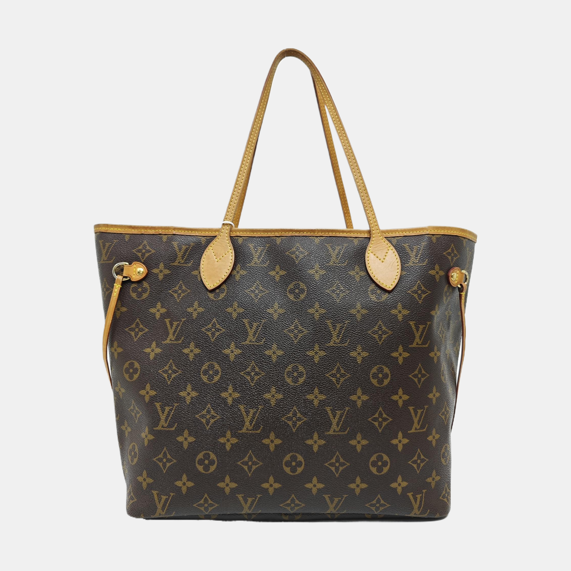 NEVERFULL MM Monogram Coated Canvas Brown