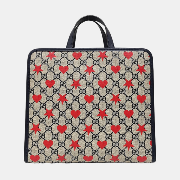 Children’s GG Bucket Monogram Coated Canvas Beige
