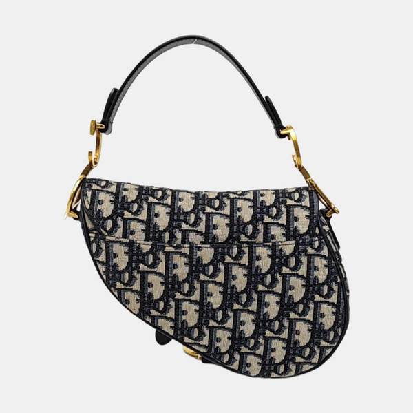 Saddle Mini Oblique Canvas Blue