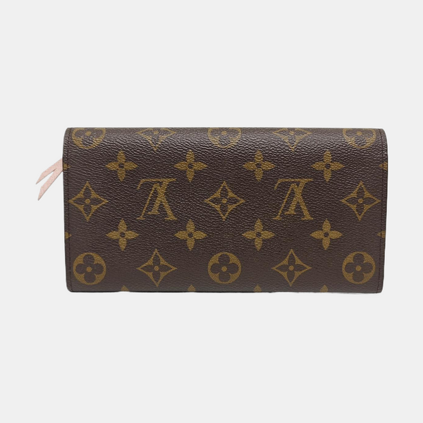 EMILIE Monogram Coated Canvas Brown Wallet