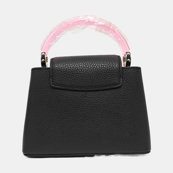 Authenticated pre-owned  CAPUCINES Mini Calfskin Black - Shoulder Bag at Looply