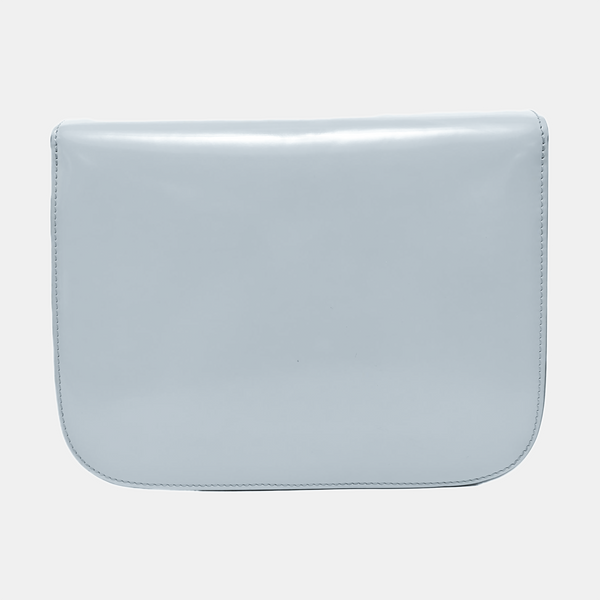 Authenticated pre-owned  CLASSIC BOX Medium Calfskin Blue - Shoulder Bag at Looply