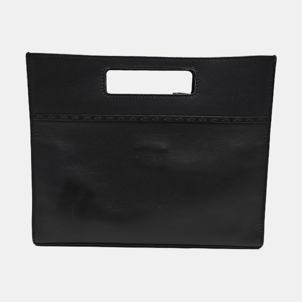 Quilted Calfskin Tote Bag Black