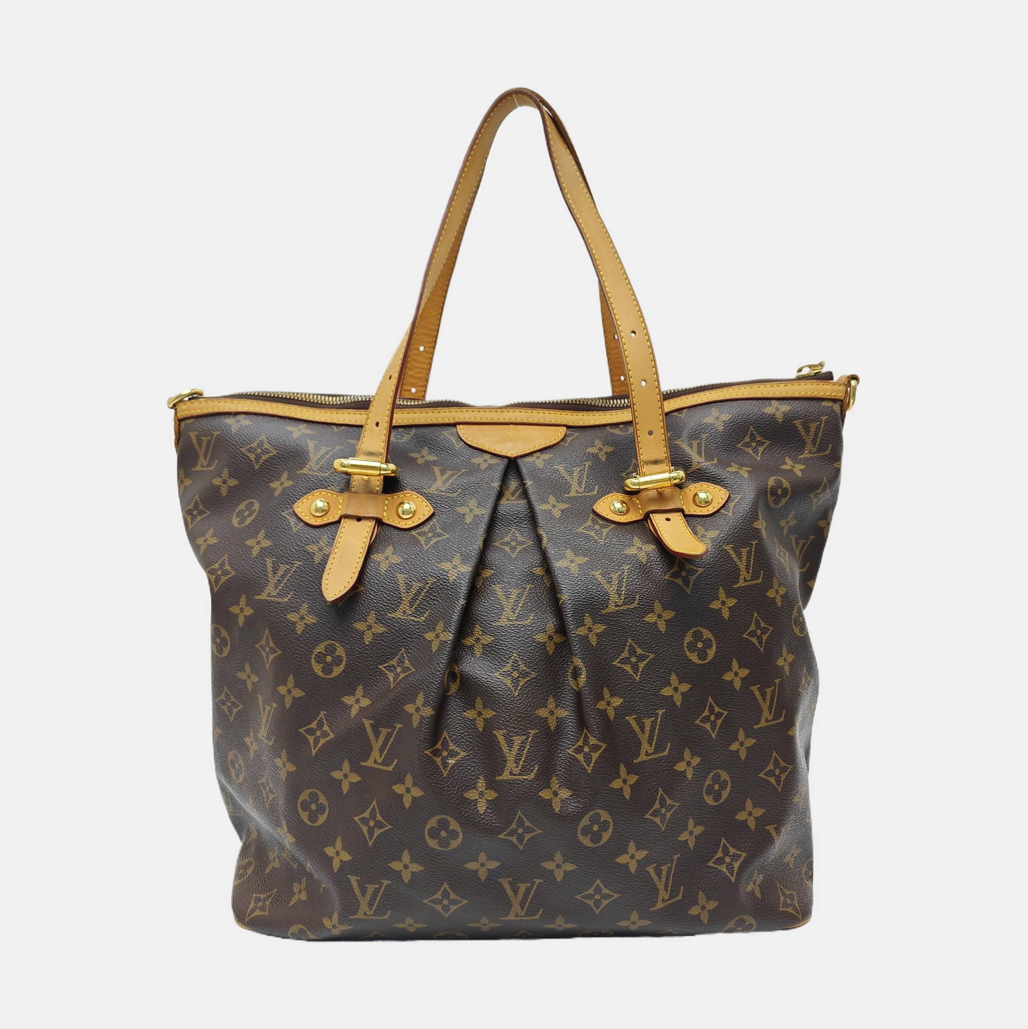 PALERMO GM Monogram Coated Canvas Brown