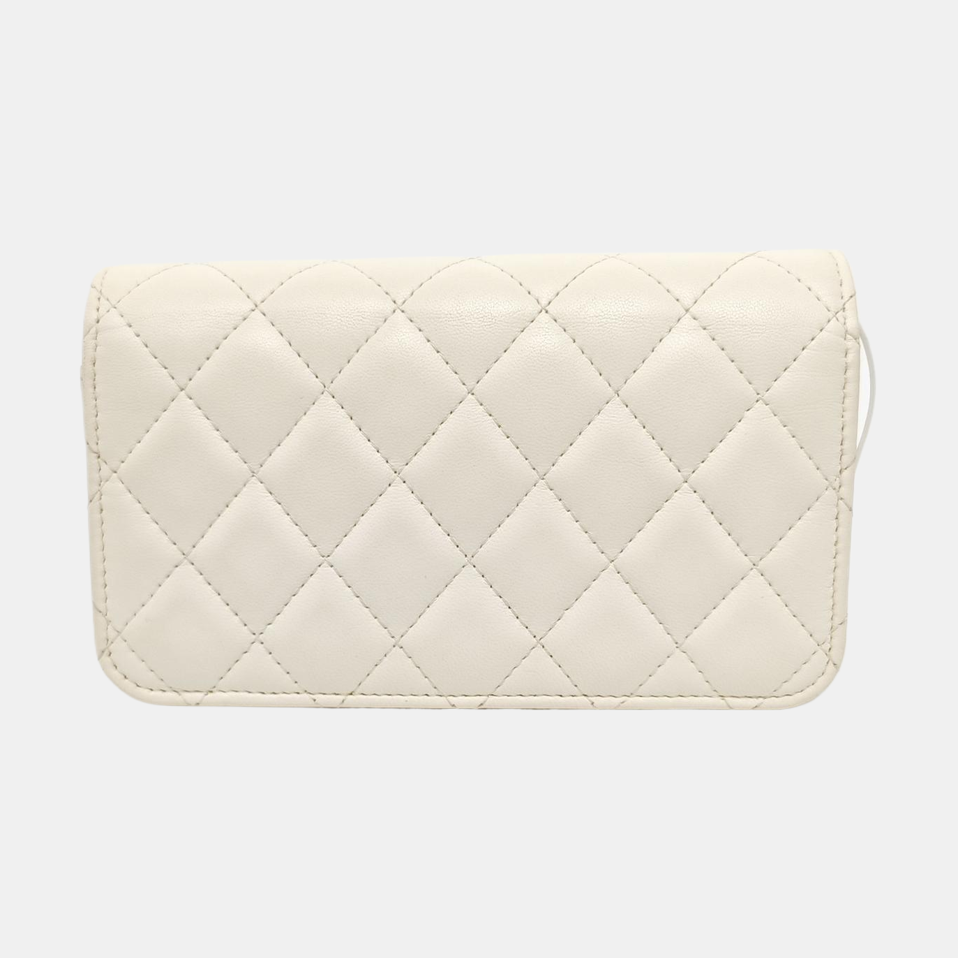 WOC Quilted Lambskin White