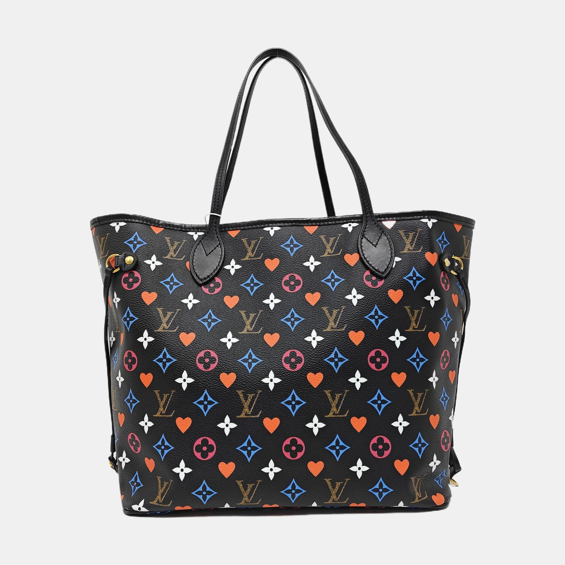 NEVERFULL MM Monogram Coated Canvas Black