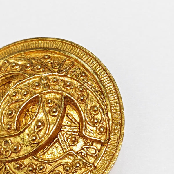 Metal Gold Brooch