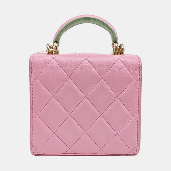 Quilted Lambskin Shoulder Bag Pink