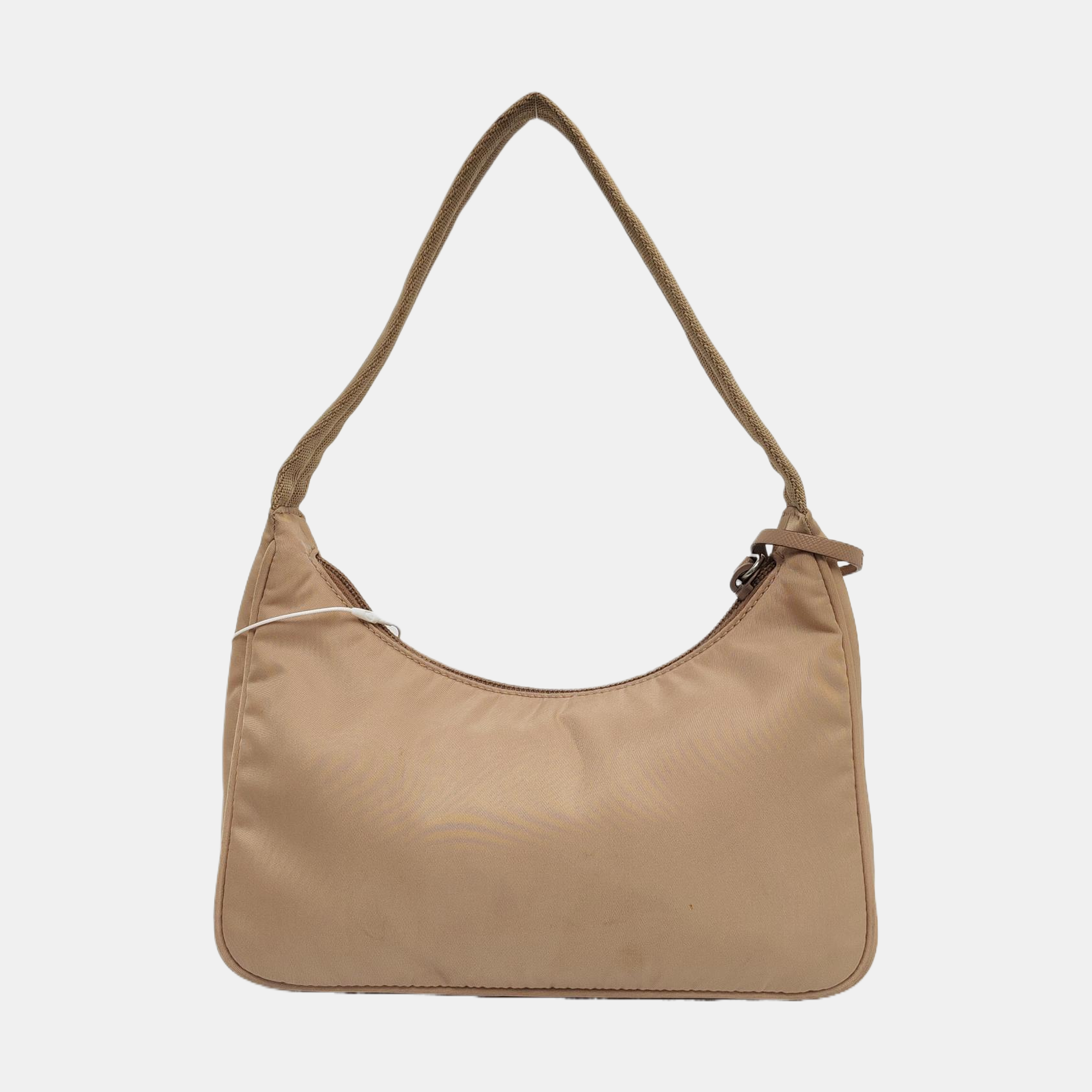 Authenticated pre-owned  Re-Edition2000 Mini Nylon Beige - Top Handle Bag at Looply