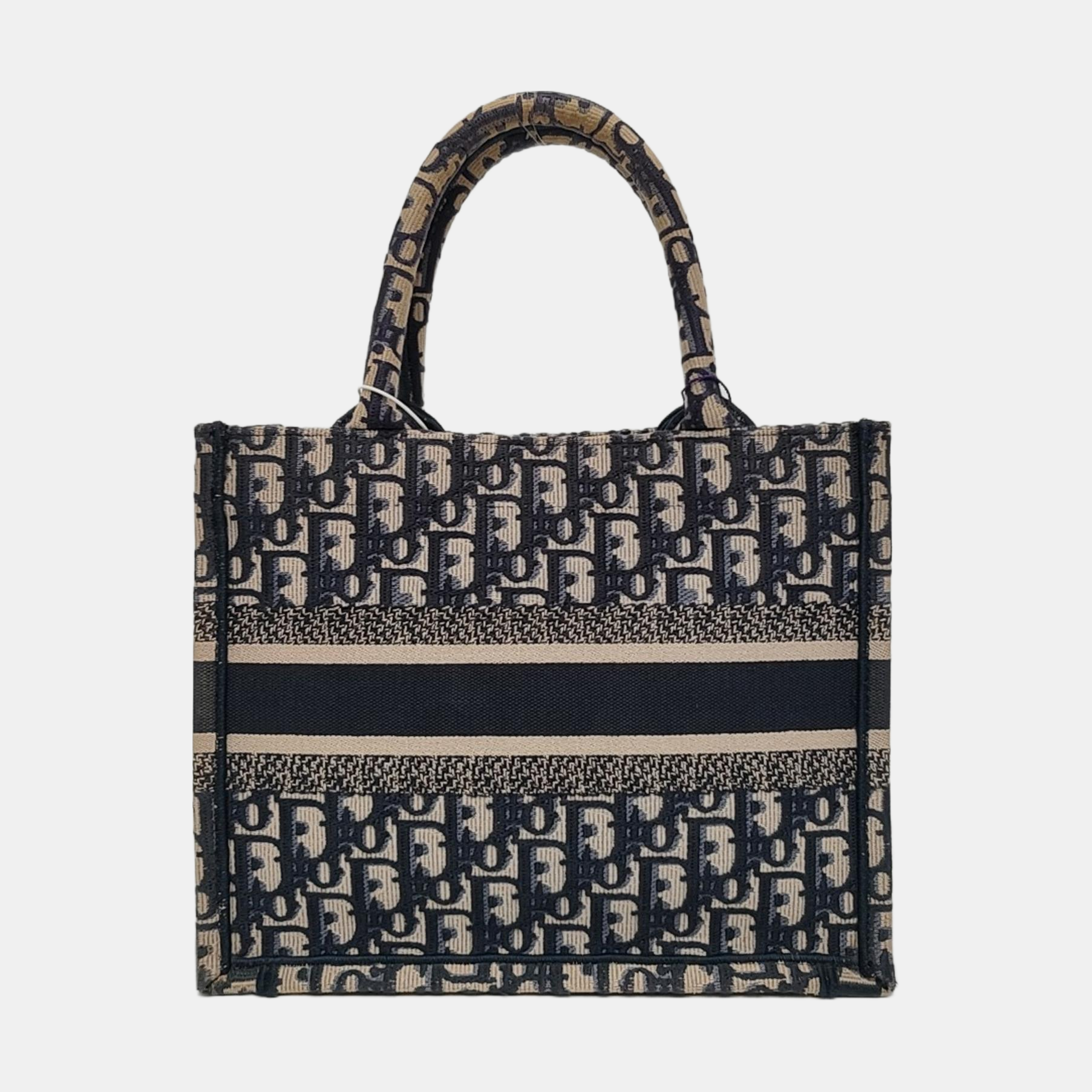 Book Tote Small Oblique Canvas Blue