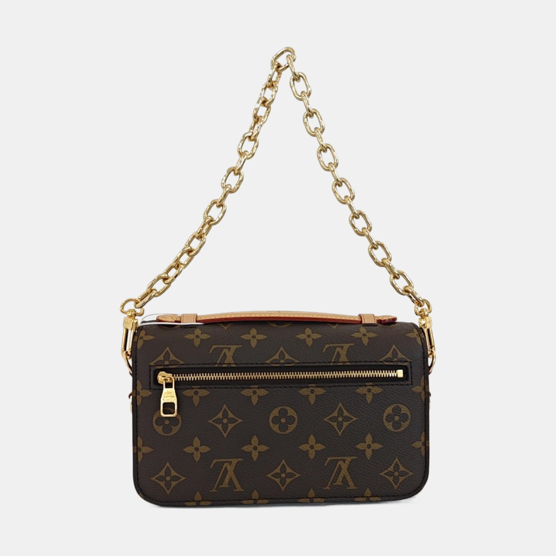 MÉTIS EAST WEST Monogram Coated Canvas Brown