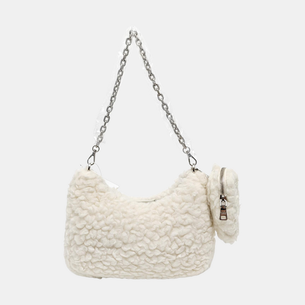 Authenticated pre-owned  Re-Edition2000 Mini Fabric White - Shoulder Bag at Looply