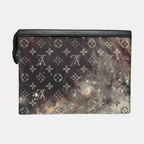 Pochette Voyag MM Monogram Coated Canvas Gray